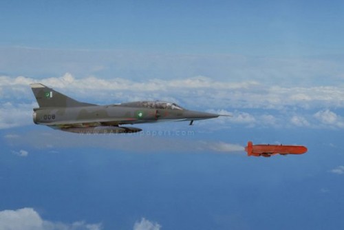 Tên lửa hành trình Hatf-8 trang bị cho máy bay chiến đấu Mirage, do Pakistan chế tạo